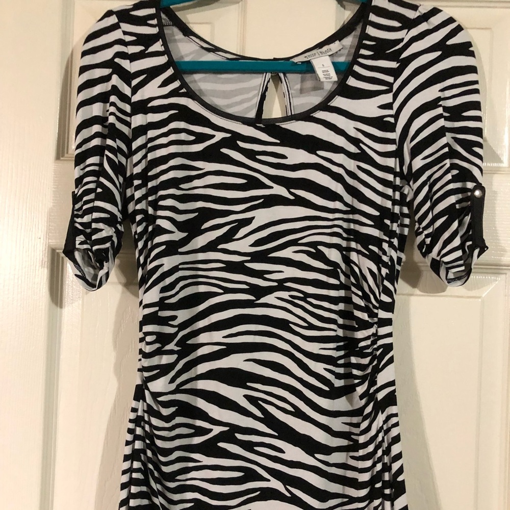 Zebra print top